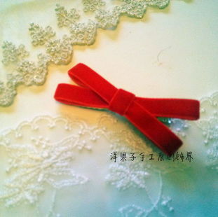 大紅色天鵝絨喜慶發(fā)飾三件套，甜美糖果色點(diǎn)亮新年新婚